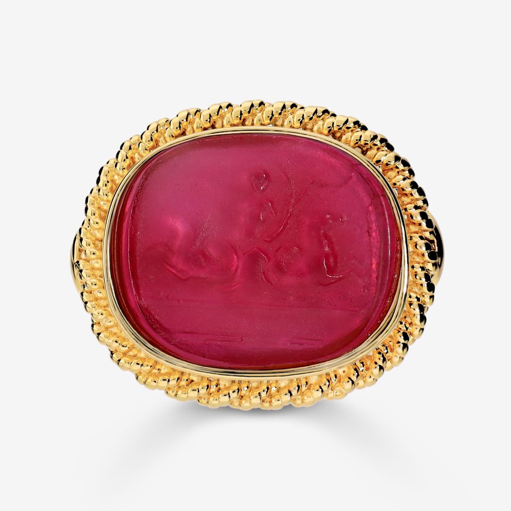 Italian Handmade Venetian Glass Ring