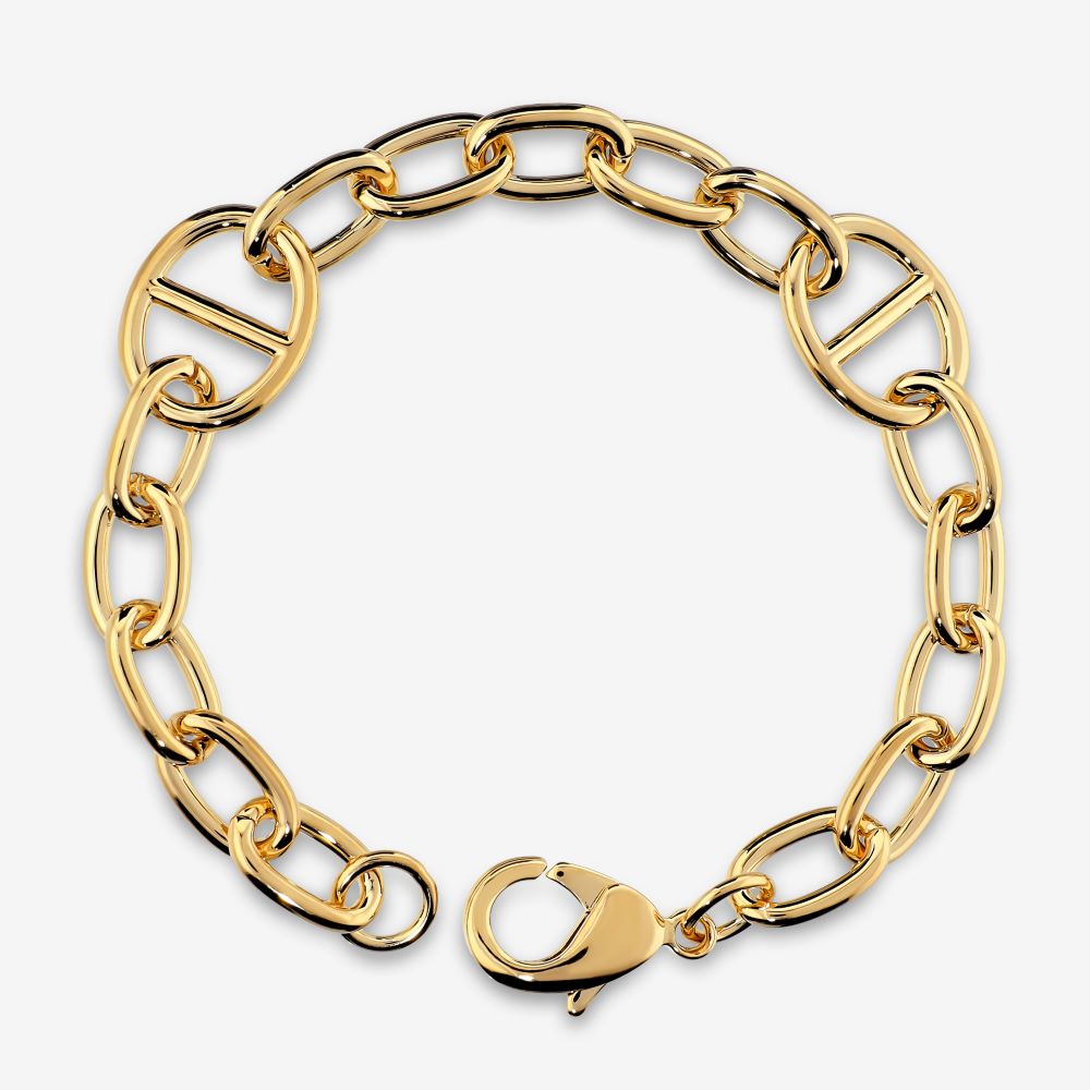 Italian Touch Of Couture Marine And Oval Link Bracelet