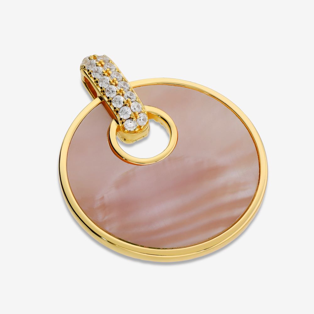 Italian Couture Inspired Gemstone Pendant/Enhancer with Pave'