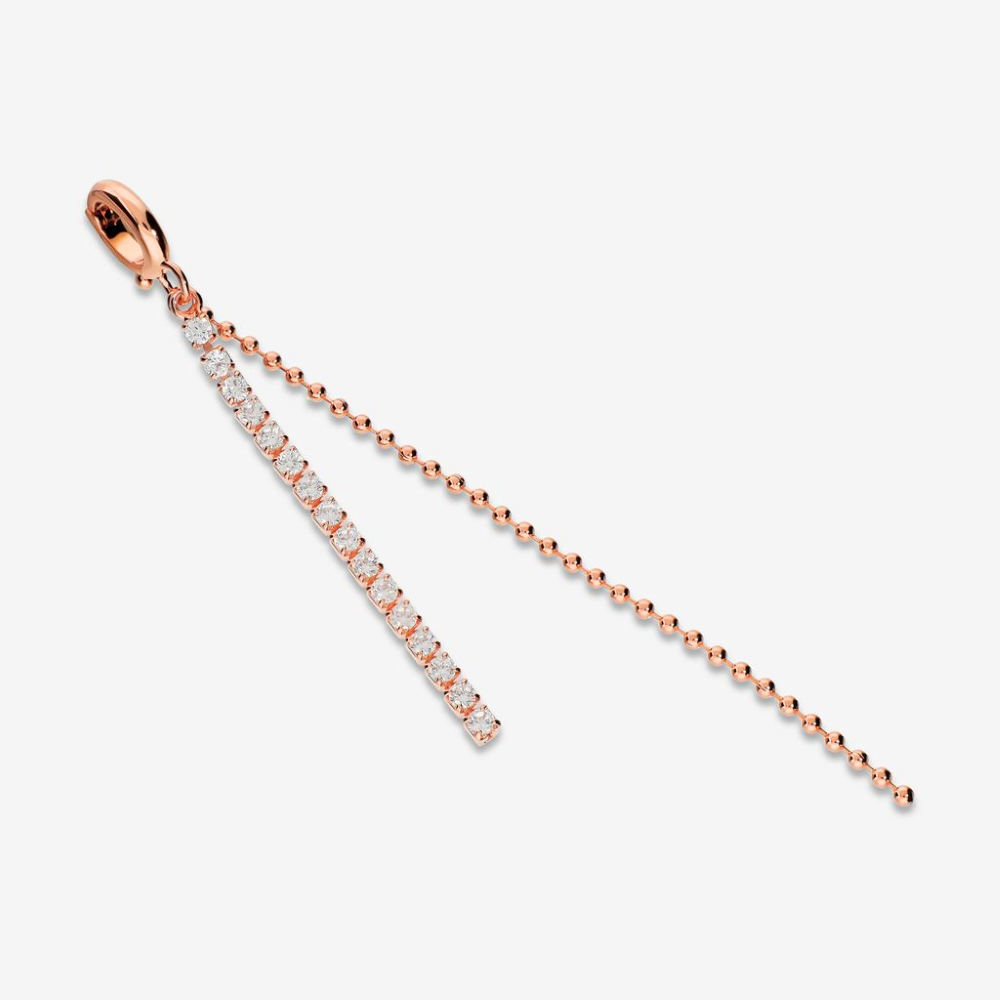 Italian Long Stone and Bead Chain Pendant/Enhancer