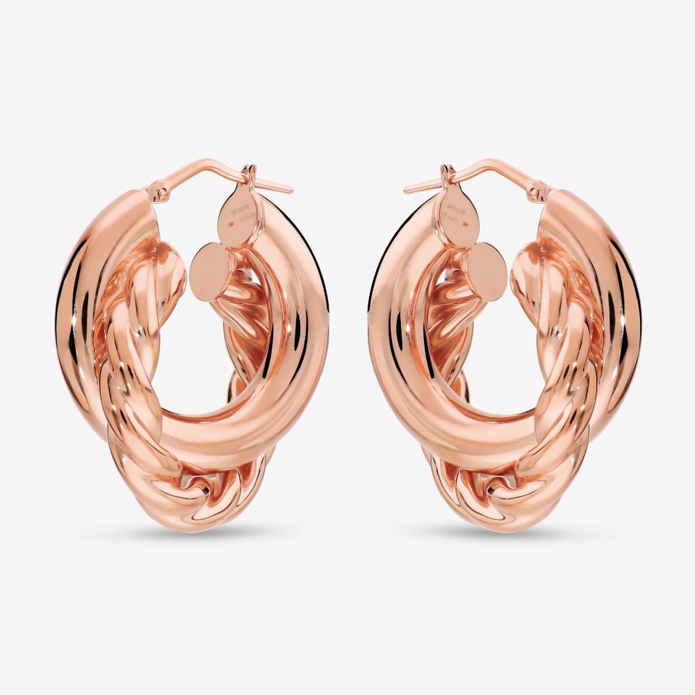 Italian Handmade Double Hoop Earrings
