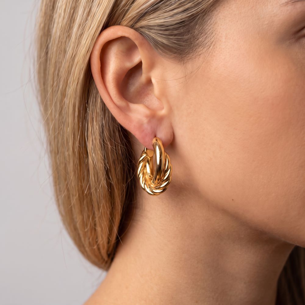 Italian Handmade Double Hoop Earrings