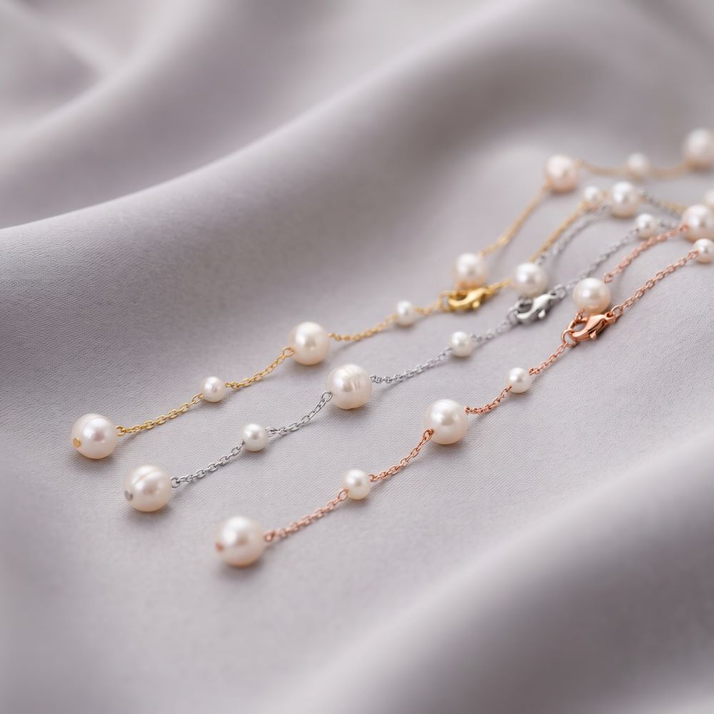 Italian Scattered Pearl 30" Necklace