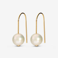 Italian Ming Pearl Earrings, Yellow