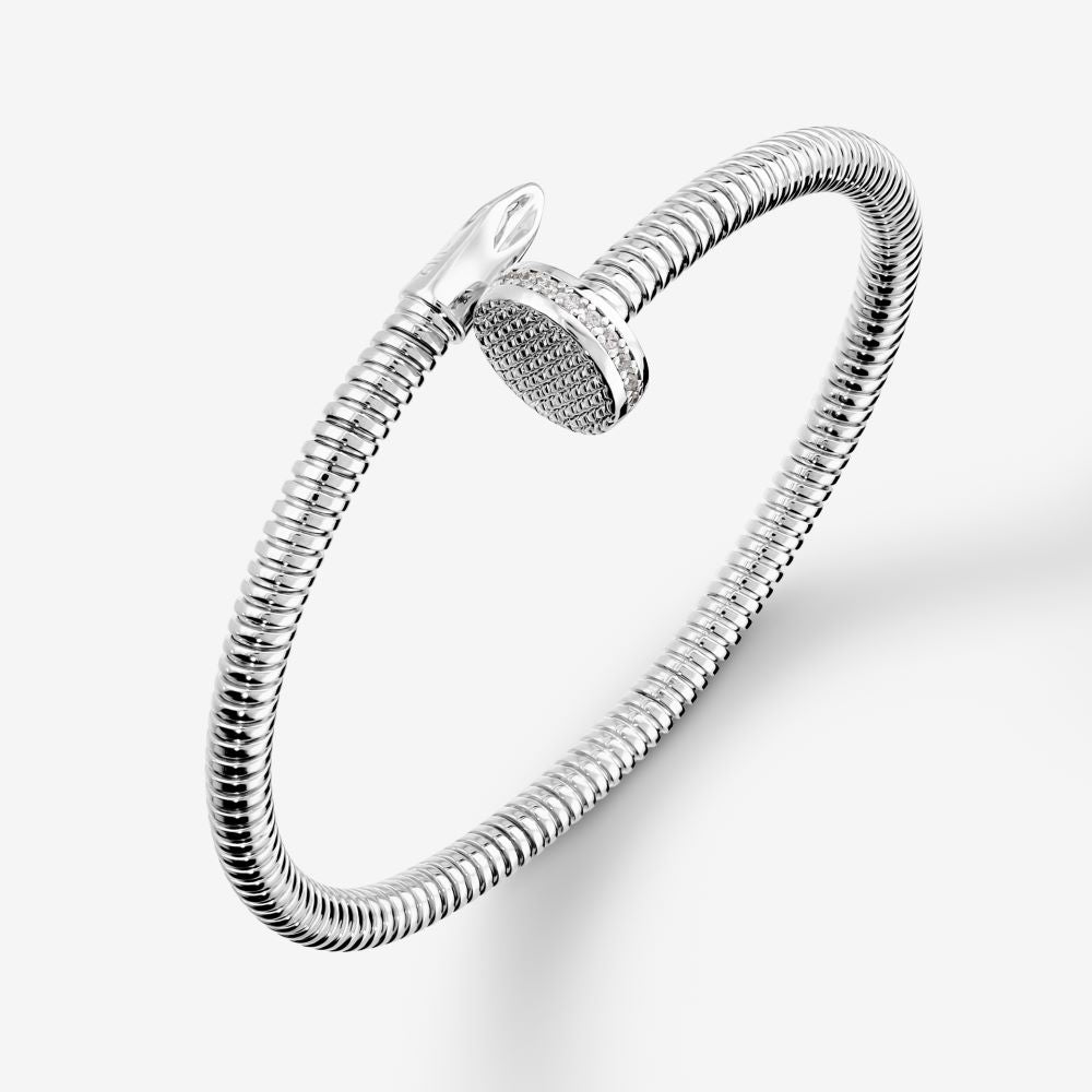 Italian Couture Inspired Tubogas Nail Head Bracelet