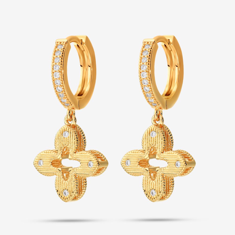 Italian Couture Inspired Flower Earrings