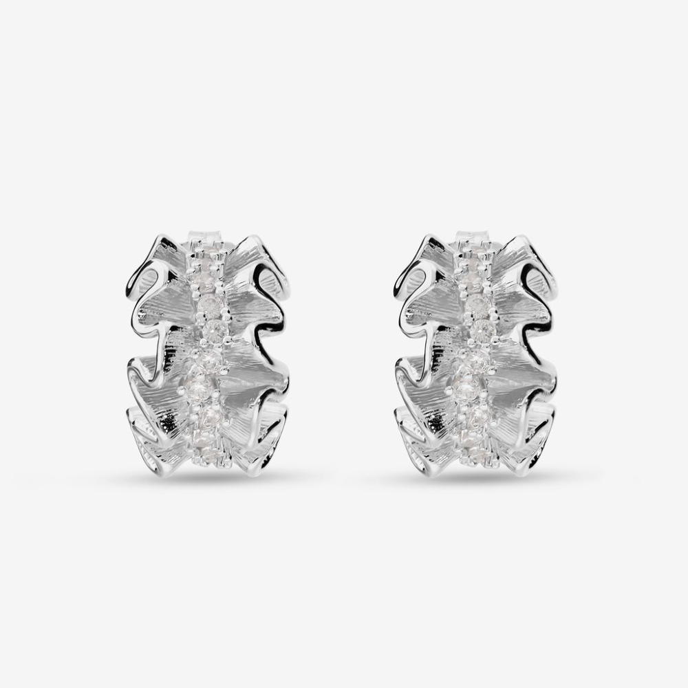 Italian Window Shopping Ruffle Style Earrings