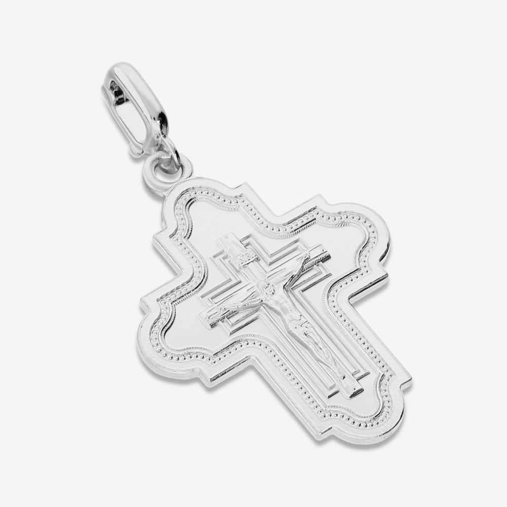 Italian Grand Polished Cross Pendant/Enhancer