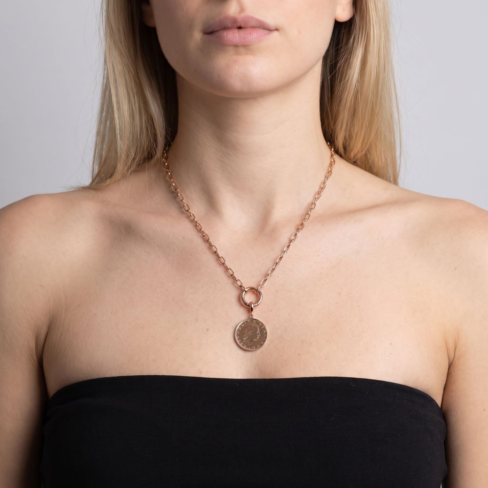 Italian 200 Lire Enhancer Pendant