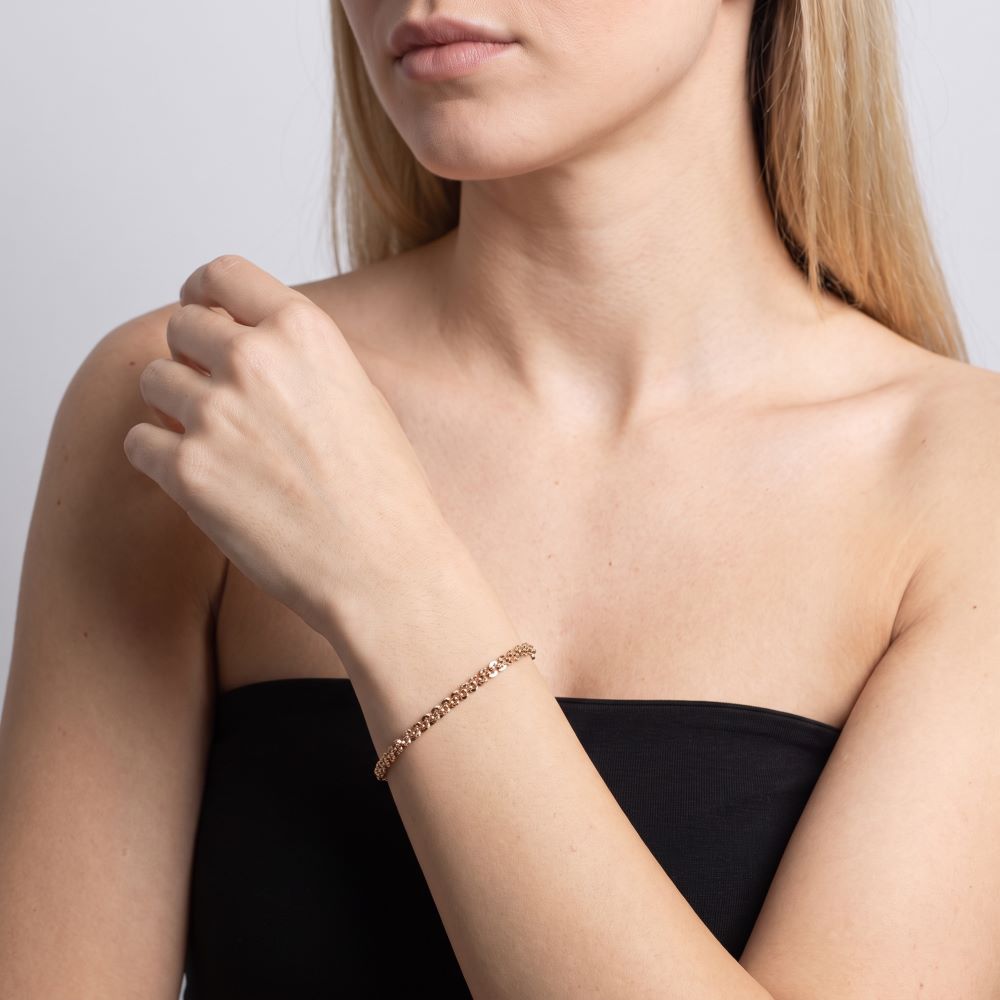 Italian Criss Cross Sparkle Bracelet