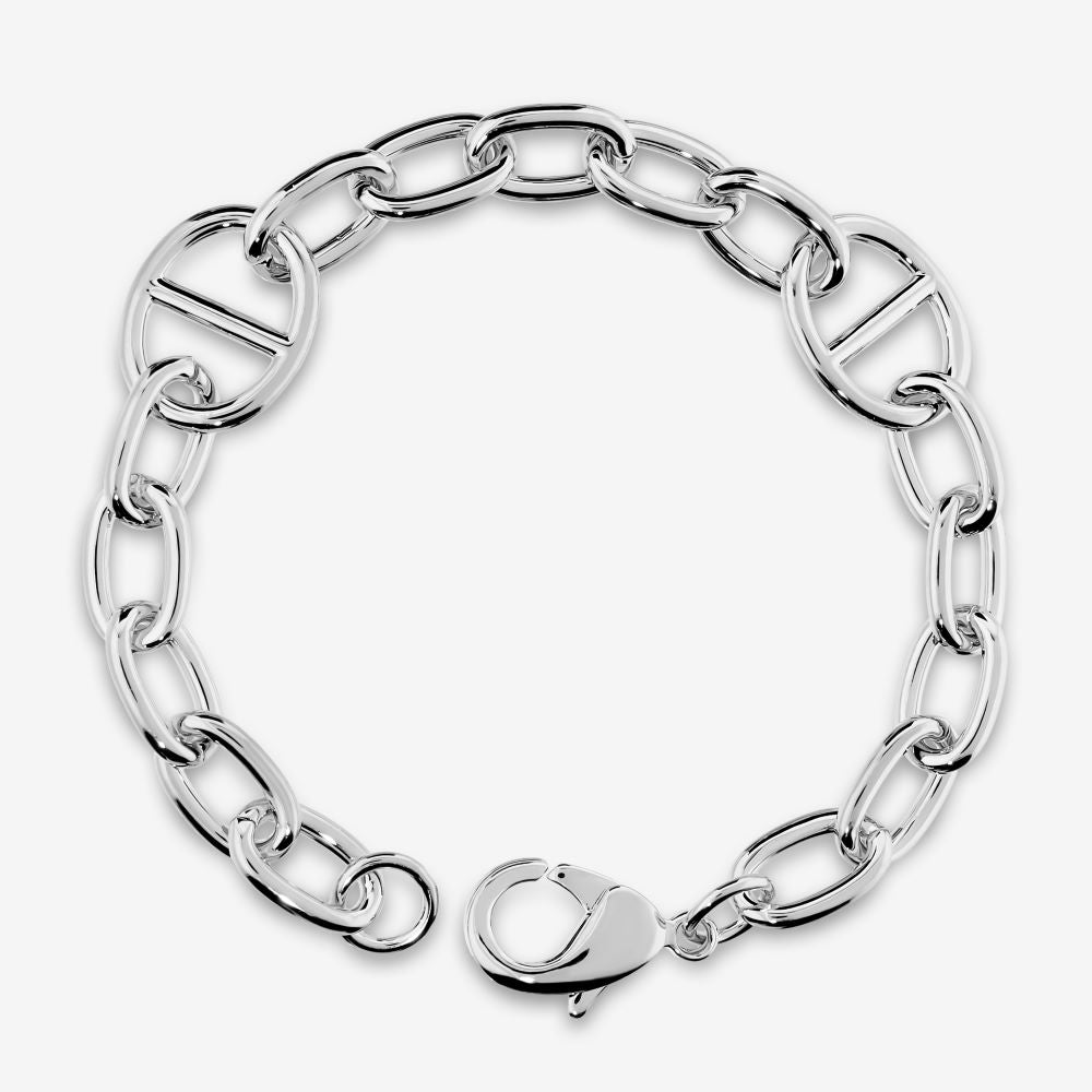 Italian Touch Of Couture Marine And Oval Link Bracelet