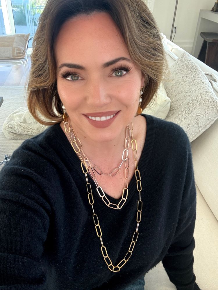 Italian Handmade Polished Oval Link Necklace